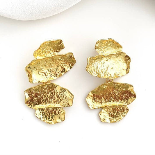 Stone Gold Earrings
